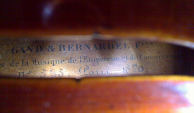 Gand Bernardel 1870 Isabelle s Violins
